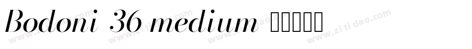 Bodoni-36 medium字体转换